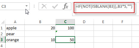 Excel formula using IF NOT function3