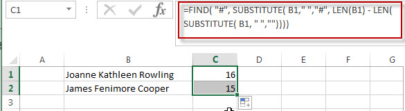 Get Last Name from Full Name in Excel1