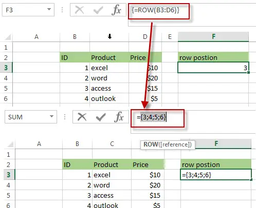 Get the Relative Row Position of all Rows in Range3