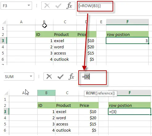 Get the Relative Row Position of all Rows in Range4