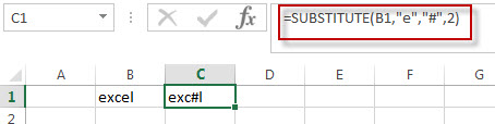 Get the position of the nth using excel formula1