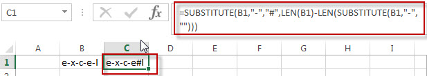 Get the position using Excel Formula8