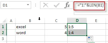 How to split text string into an Array with excel formula1