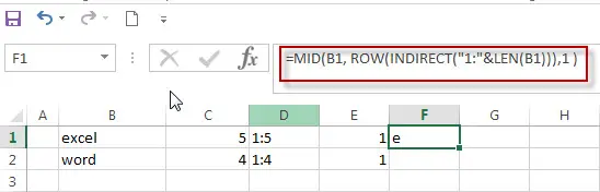 How to split text string into an Array with excel formula3