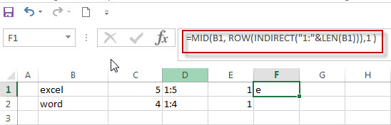 How to split text string into an Array with excel formula3