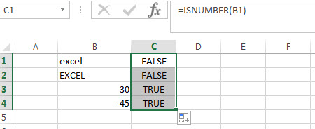 ISNUMBER Function Examples1