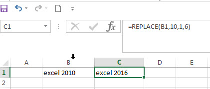 excel replace function with numeric values1