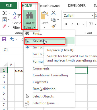 Remove text using Find Select command1