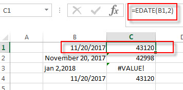 excel edate example1