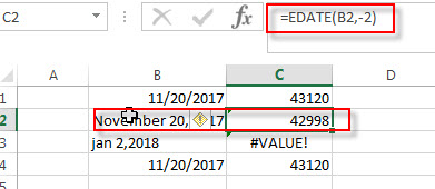 excel edate example2