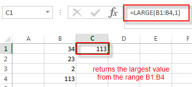 excel large function example1