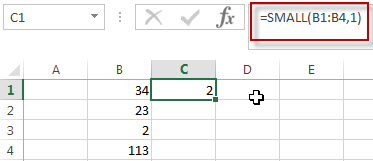 excel small function example1