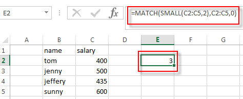 find nth smallest value4