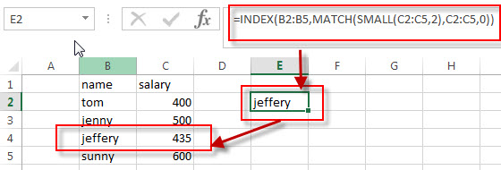 find nth smallest value5