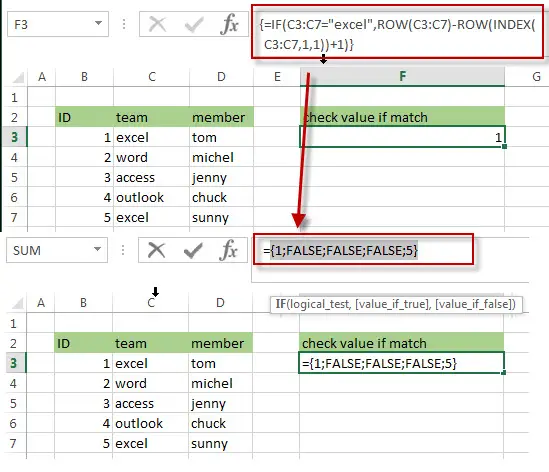 get relative of rows1