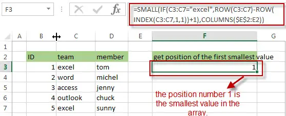 get relative of rows1