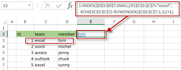 get relative of rows1