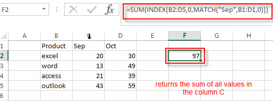 lookup and sum column1