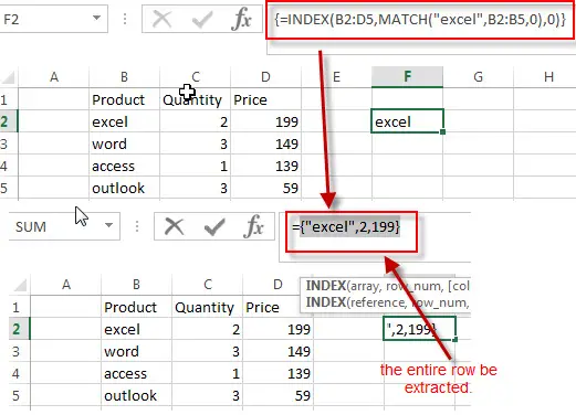 lookup entire row2