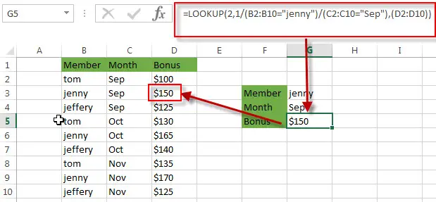 lookup value with multiple criteria3