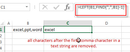 remove text after first comma1