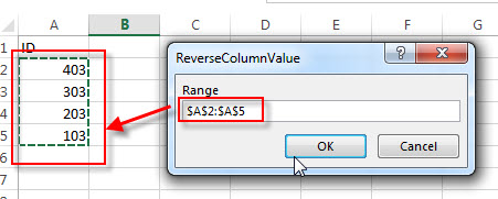 reverse a list with vba10