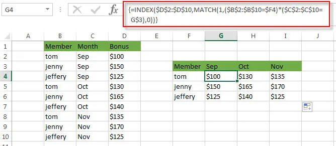 transpose value with multiple criteria2