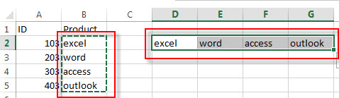 using transpose feature4