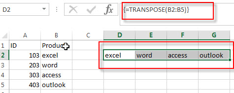 using transpose function1