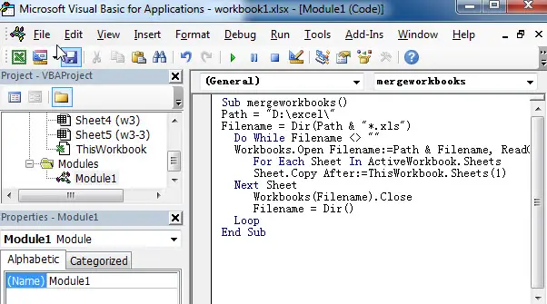 How to combine multiple workbooks into one workbook in ...