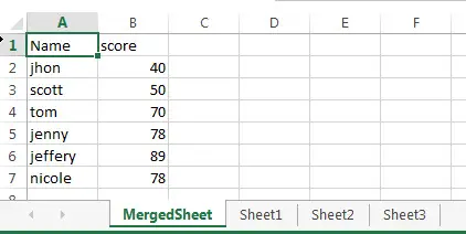 merge multiple worksheets into one1