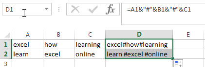 combine rows into one cell1