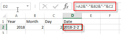 create date from 3 cells2