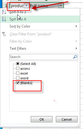 delete blank rows8