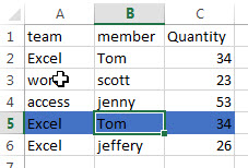 highlight duplicate rows10