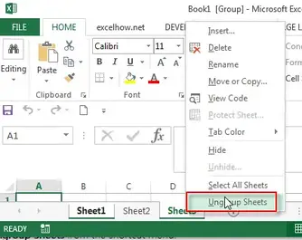 how to group or ungroup sheets in excel free excel tutorial