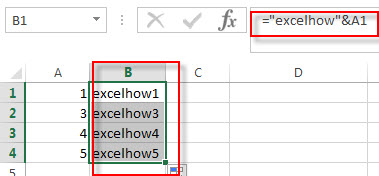 add prefix or suffix 1