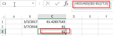 calculate days weeks months between two dates3