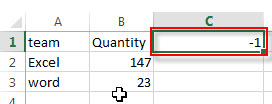 convert positive number to negative1