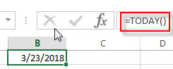 excel TODAY examples1