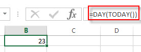 excel TODAY examples4