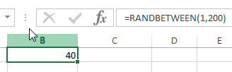 excel randbetween examples1