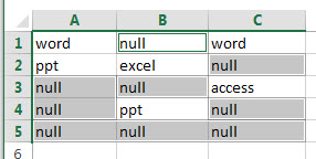 fill blank cells with specific value6