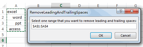remove leading and trailing spaces111