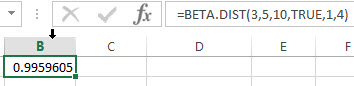 excel beta.dist example1