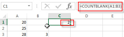 excel countblank examples1