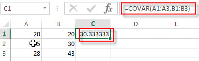 excel covar examples2