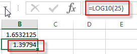 excel log10 examples2