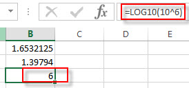 Excel LOG10 Function
