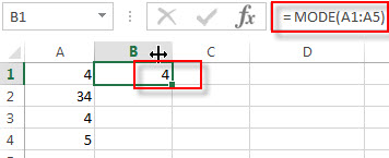 excel mode examples1